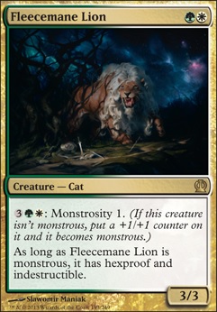 Fleecemane Lion feature for EDH Arahbo! Roar of the Kitten Overlord